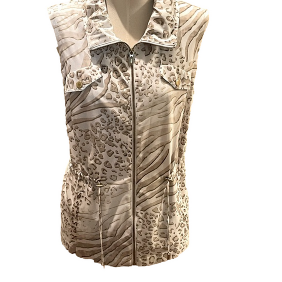 Chico's Other - Chico’s Zenergy Animal Foil Vest